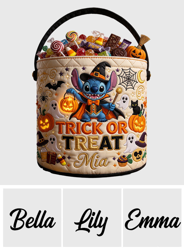 Trick Or Treat - Personalized Ohana Canvas Bucket Bag