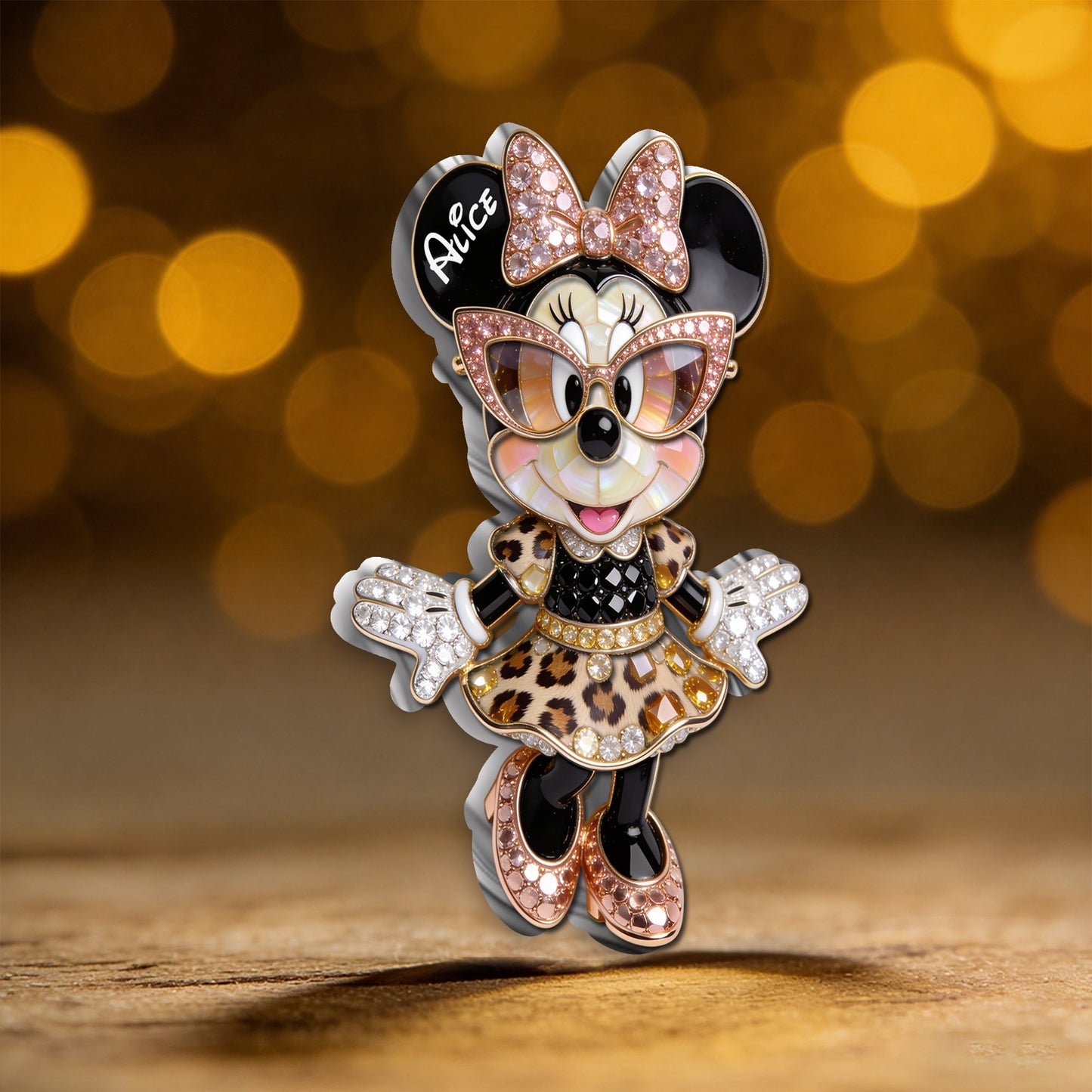 Cute Mouse - Personalized Mouse 3D Embossed Enamel Pin