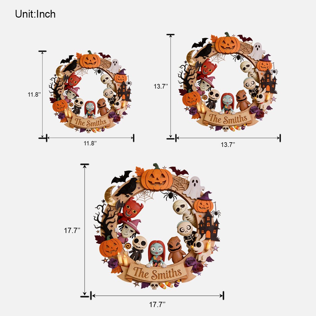 Happy Halloween - Personalized Nightmare Custom Shaped Wood Sign