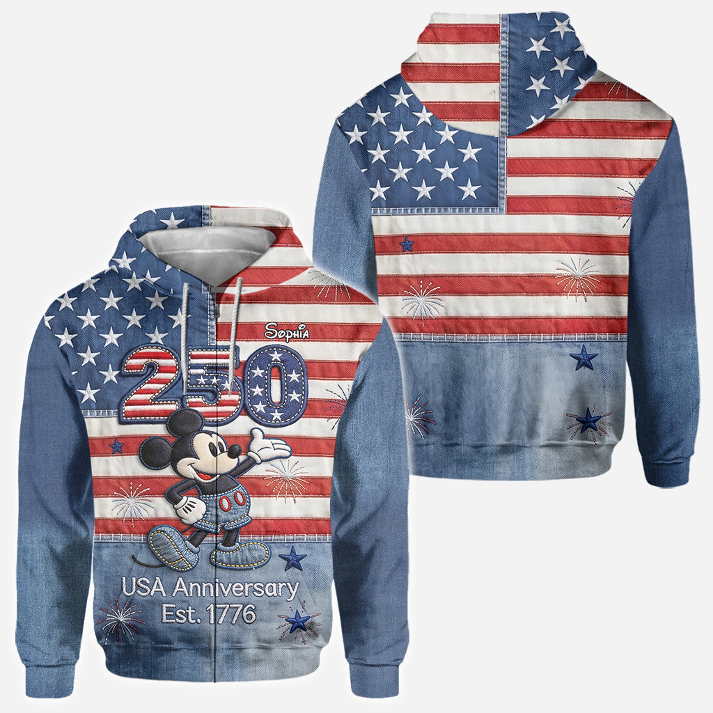 250th Anniversary - Personalized Mouse All Over Shirt