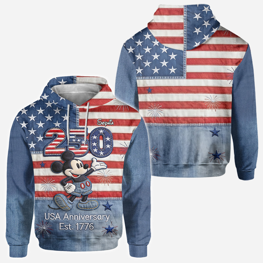 250th Anniversary - Personalized Mouse All Over Shirt
