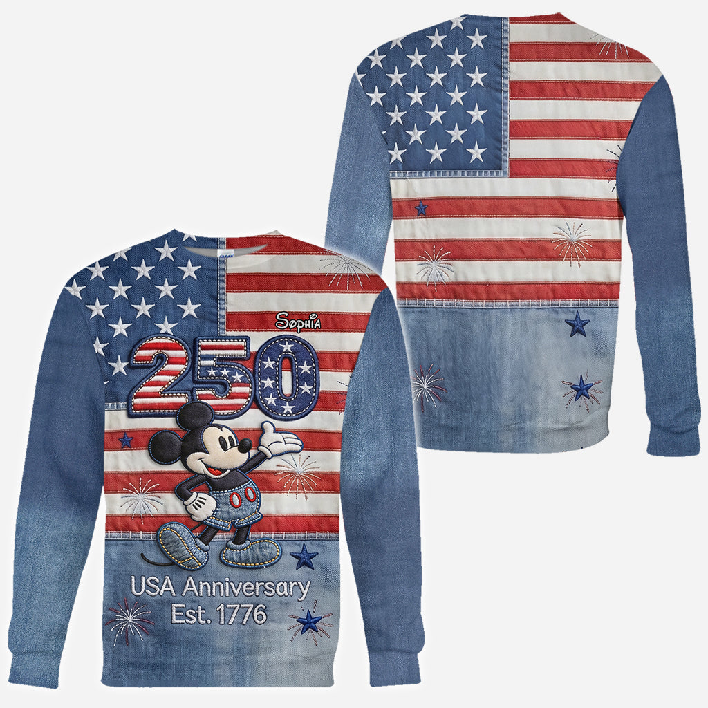 250th Anniversary - Personalized Mouse All Over Shirt
