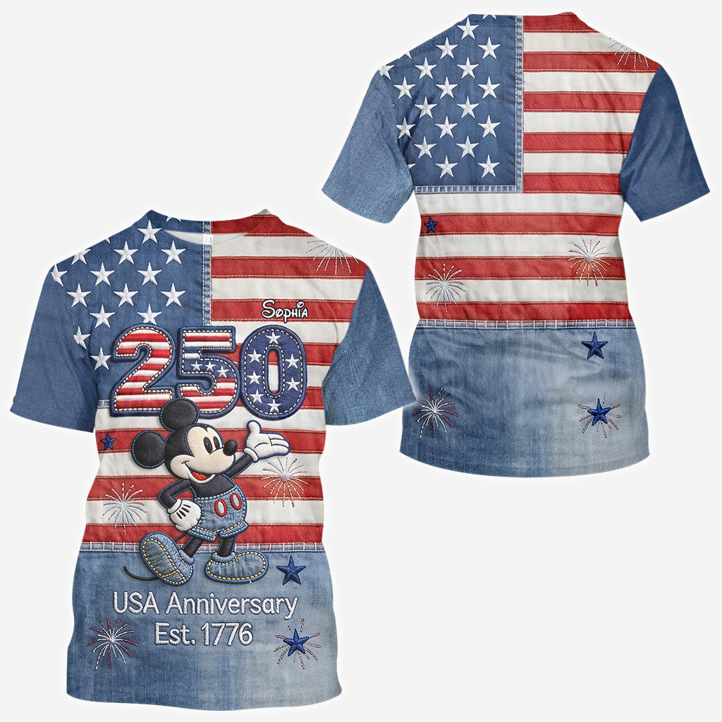 250th Anniversary - Personalized Mouse All Over Shirt