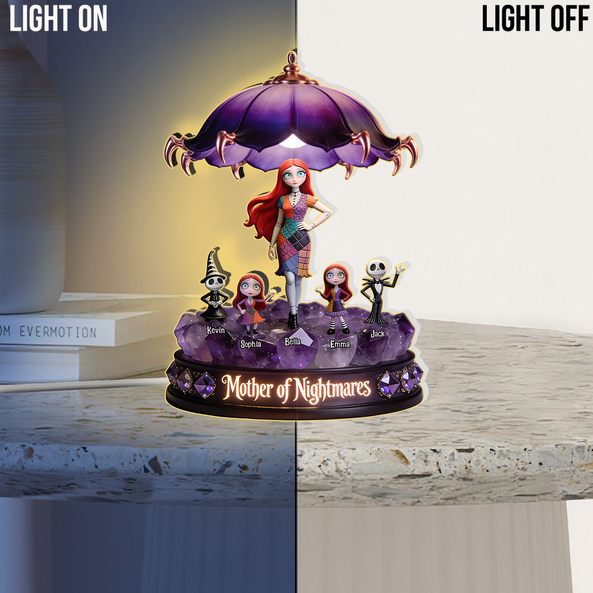 Mother Of Nightmares - Personalized Nightmare Acrylic LED Night Light