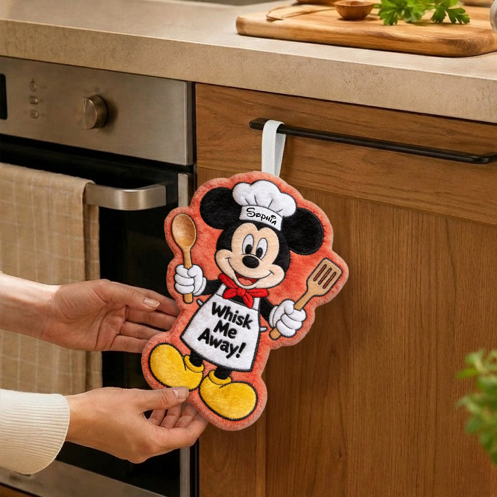 Whisk Me Away! - Personalized Mouse Hand Towel