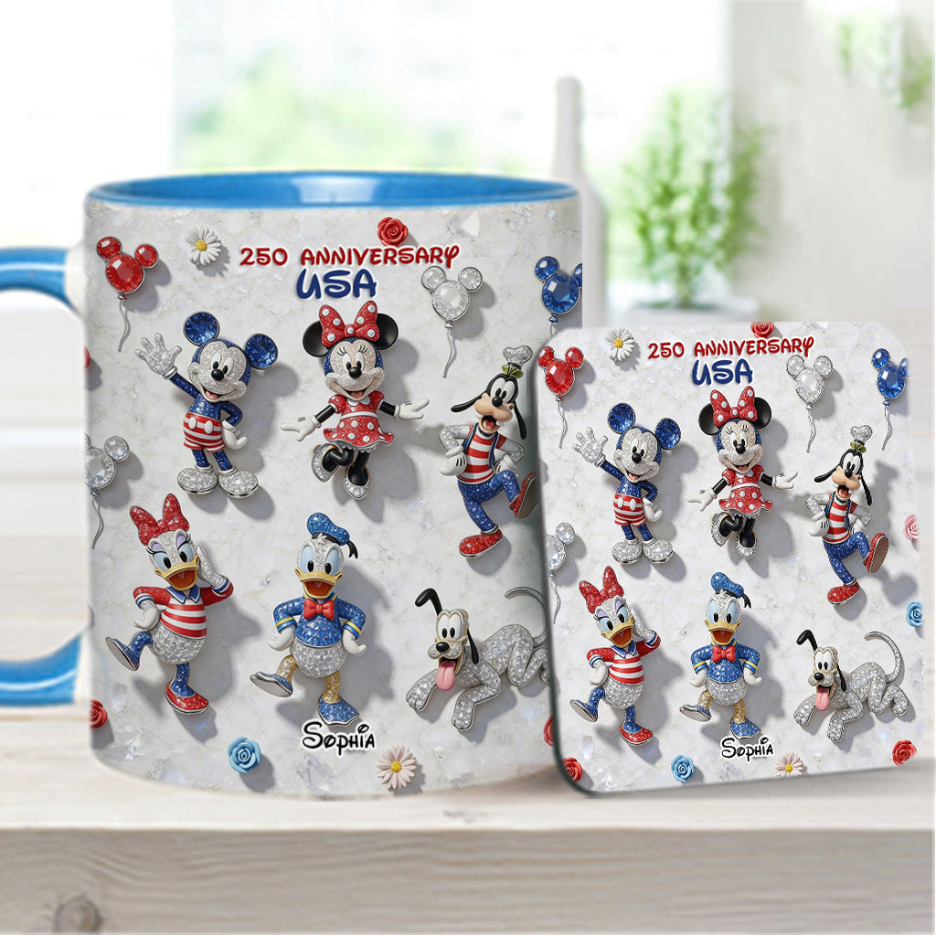 Friends 250 Anniversary - Personalized Mouse Accent Mug & Coaster