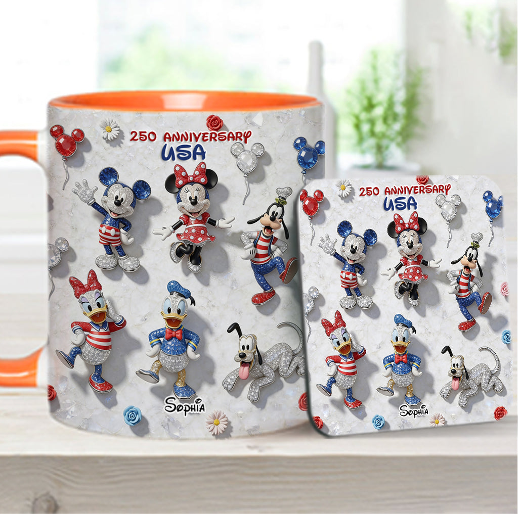 Friends 250 Anniversary - Personalized Mouse Accent Mug & Coaster