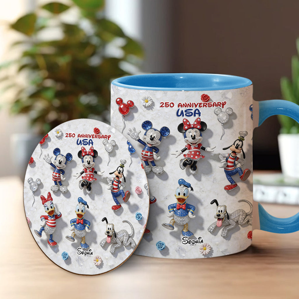 Friends 250 Anniversary - Personalized Mouse Accent Mug & Coaster