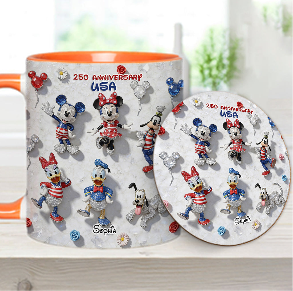 Friends 250 Anniversary - Personalized Mouse Accent Mug & Coaster