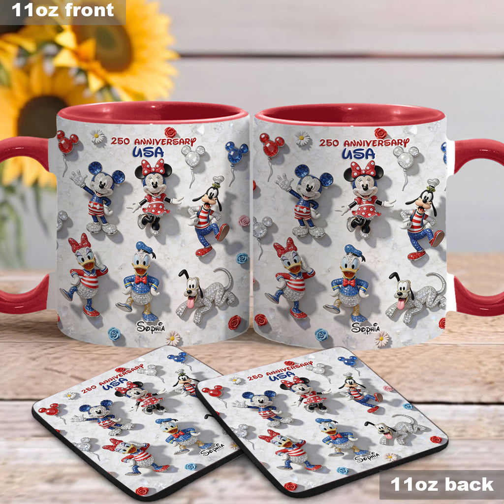 Friends 250 Anniversary - Personalized Mouse Accent Mug & Coaster