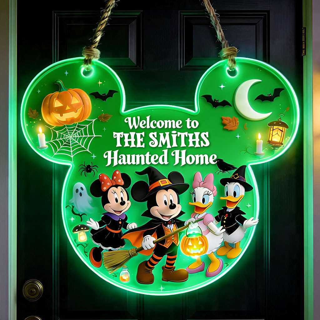 Happy Halloween - Personalized Mouse Luminous Acrylic Sign