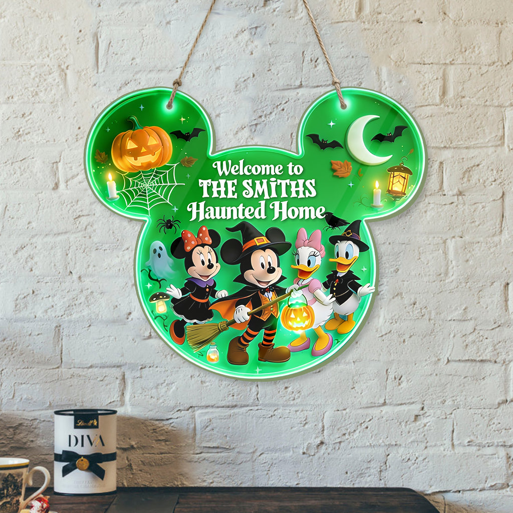Happy Halloween - Personalized Mouse Luminous Acrylic Sign