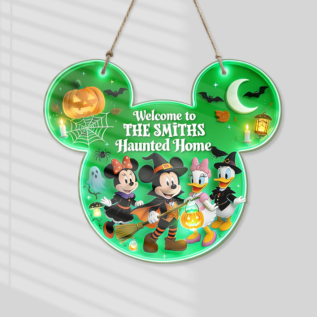 Happy Halloween - Personalized Mouse Luminous Acrylic Sign