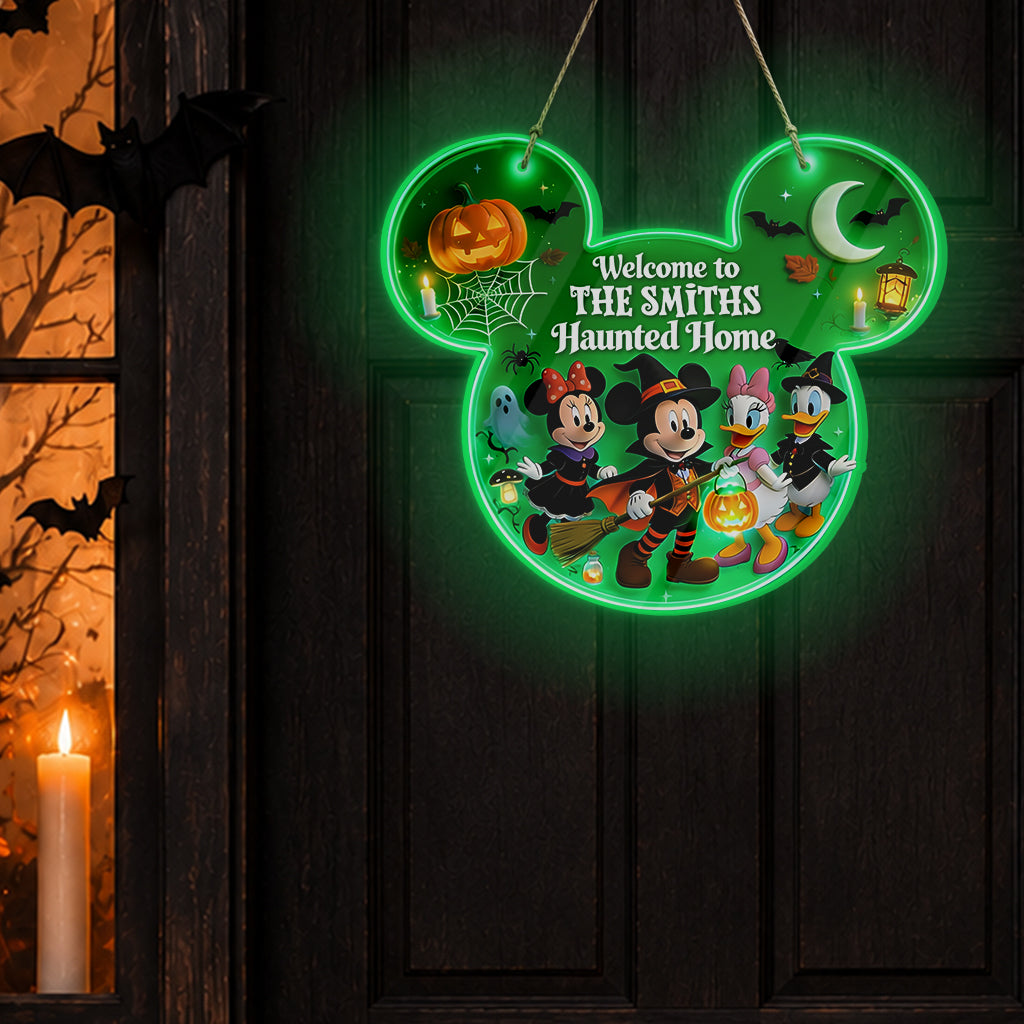 Happy Halloween - Personalized Mouse Luminous Acrylic Sign
