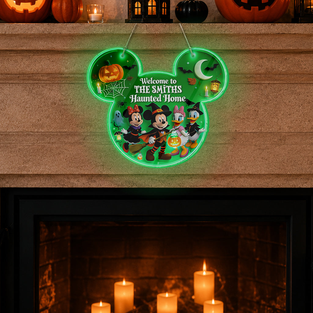 Happy Halloween - Personalized Mouse Luminous Acrylic Sign