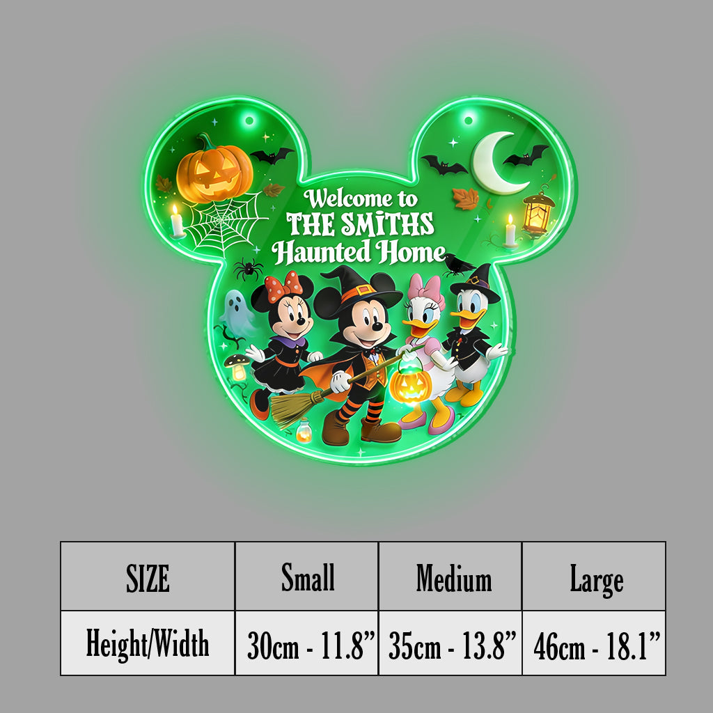 Happy Halloween - Personalized Mouse Luminous Acrylic Sign