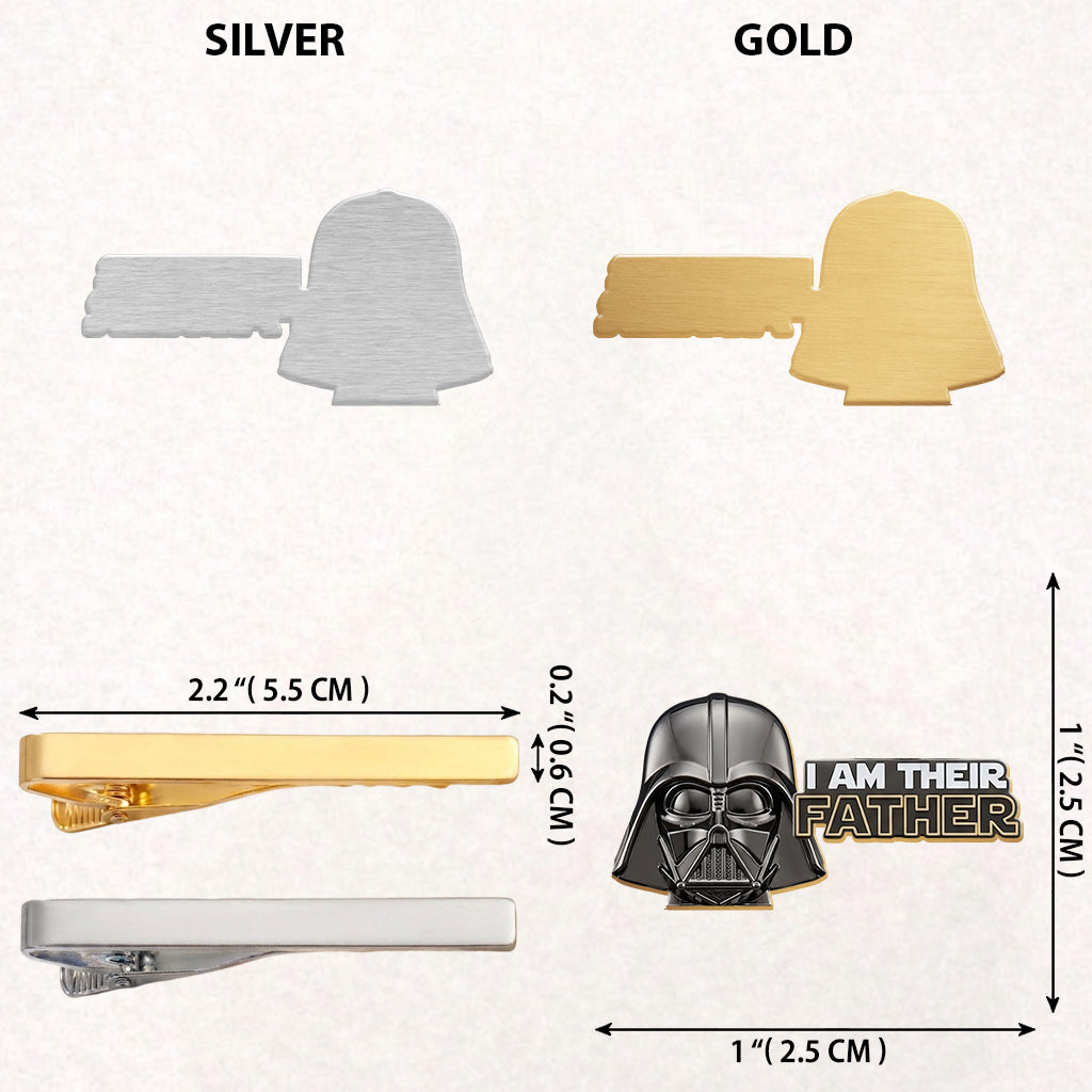 Best Dad Ever - Personalized The Force Tie Clip