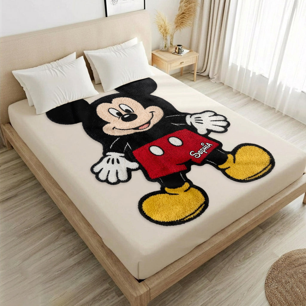 Mouse's Hug - Personalized Mouse Shaped Fleece Blanket