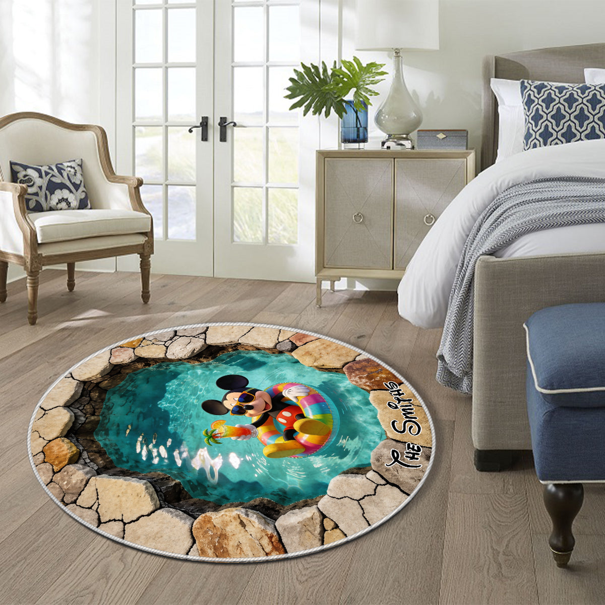 Summer Vibes - Personalized Mouse Non-Slip Tufted Rug