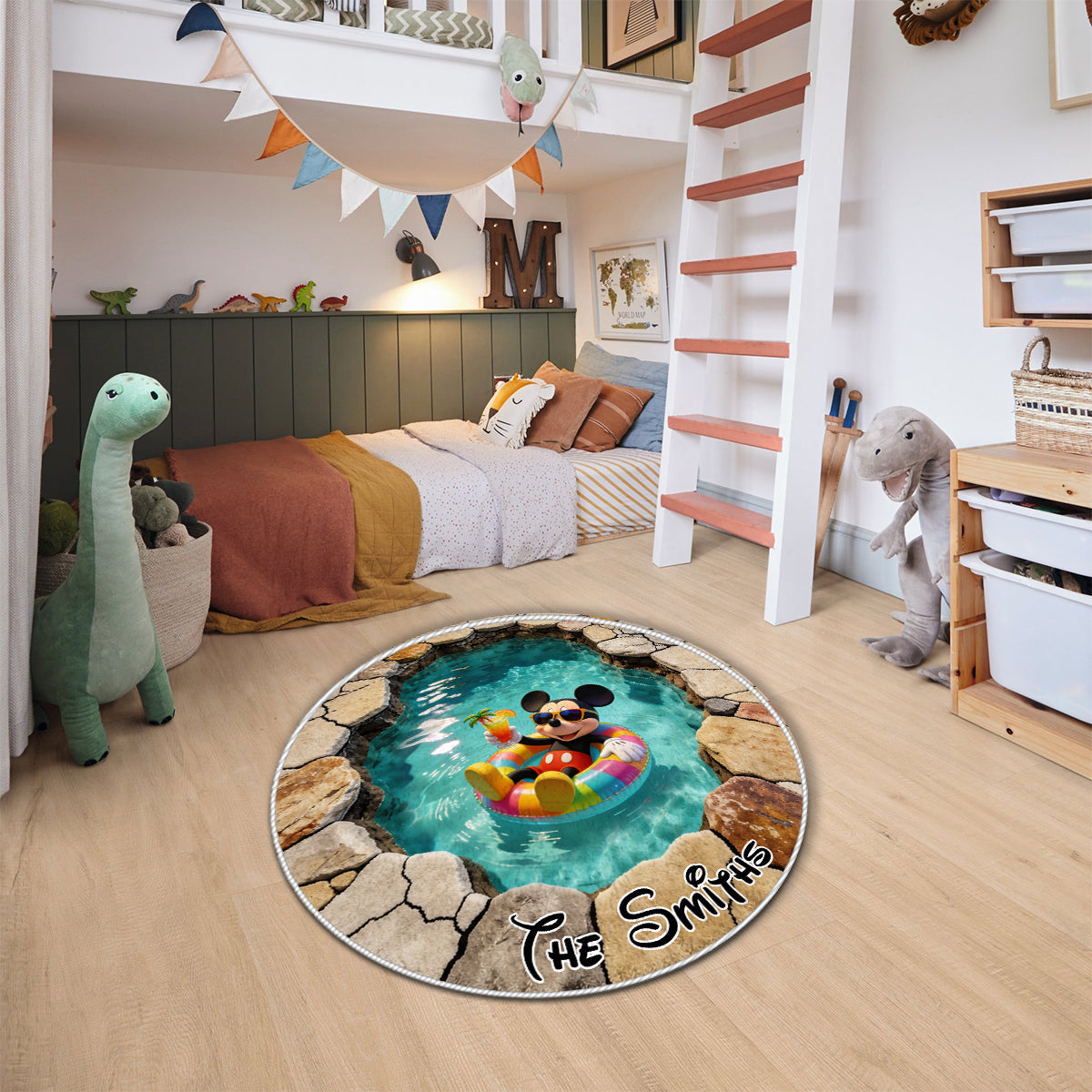 Summer Vibes - Personalized Mouse Non-Slip Tufted Rug