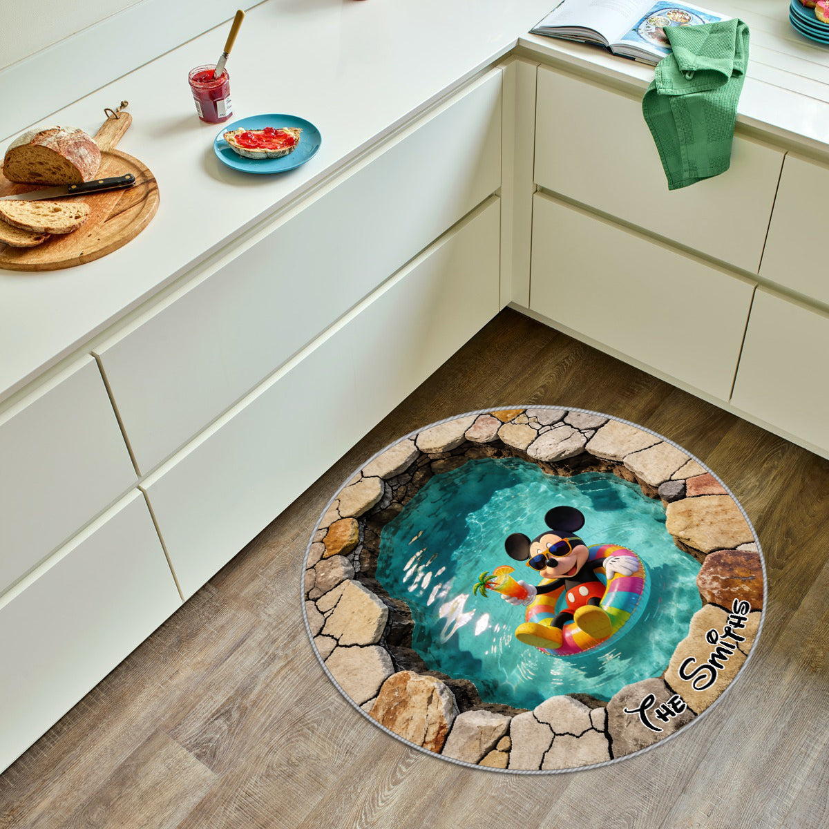 Summer Vibes - Personalized Mouse Non-Slip Tufted Rug