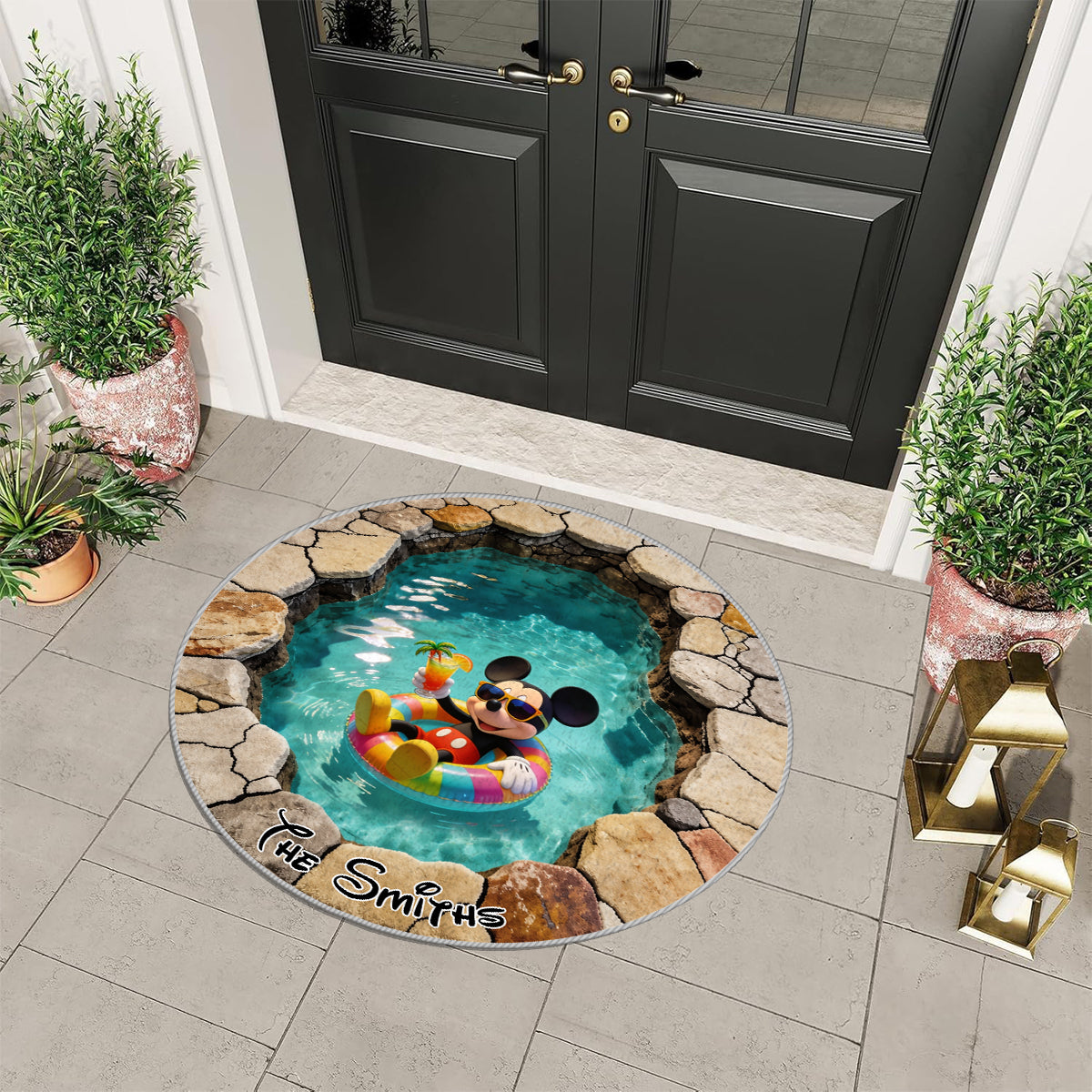 Summer Vibes - Personalized Mouse Non-Slip Tufted Rug