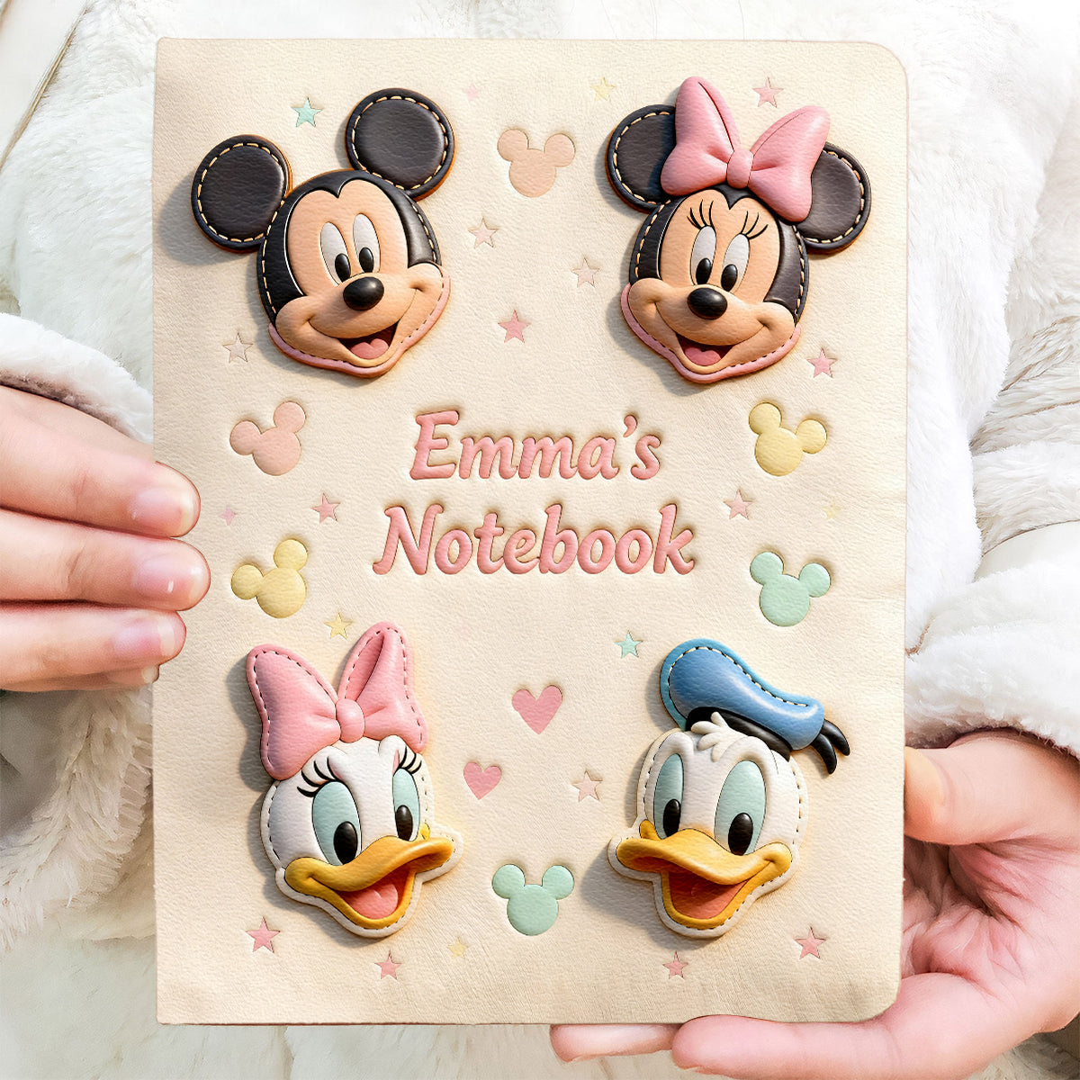Magical Friends Notebook - Personalized Mouse Leather Journal