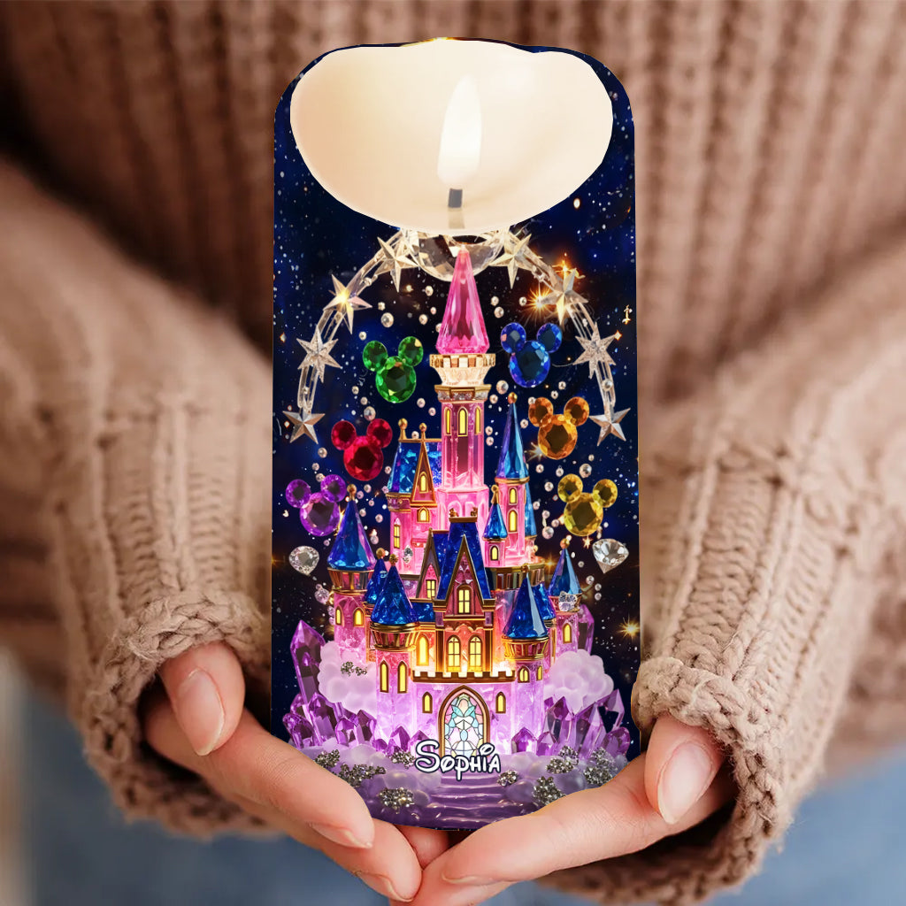 Magical Castle - Personalized Mouse Flameless Candle