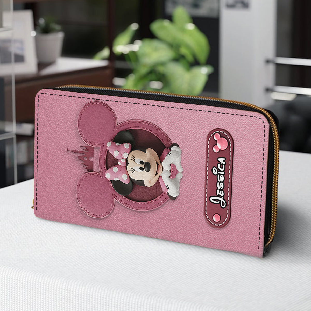 Magical Moments - Personalized Mouse Leather Long Wallet