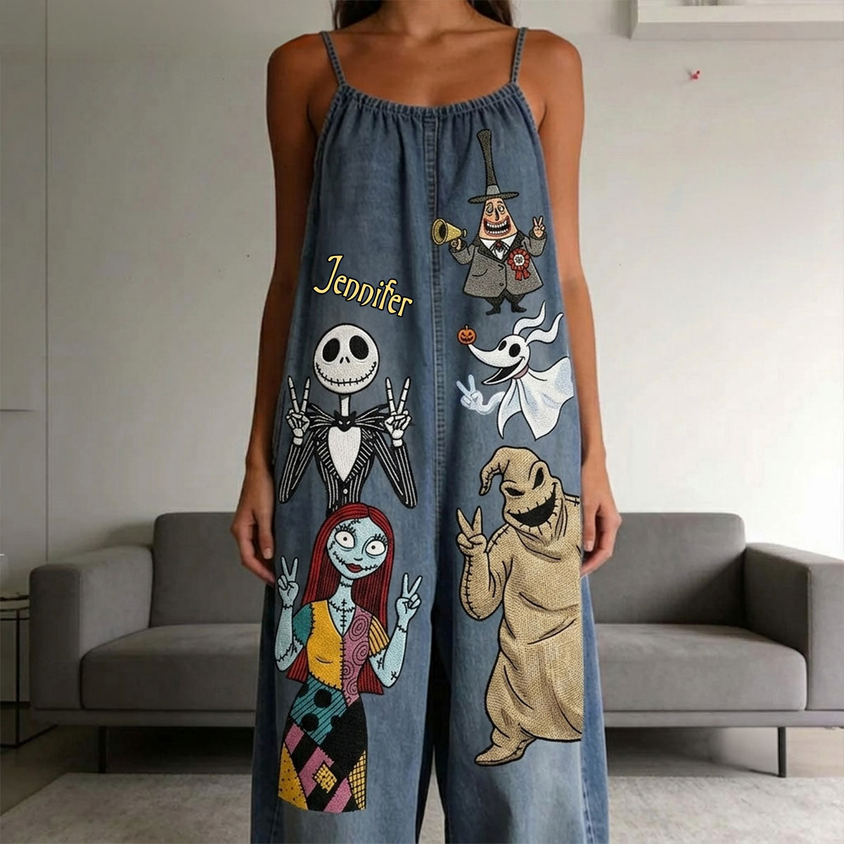 Nightmare Friends - Personalized Nightmare Loose-Fit Overalls/ Rompers