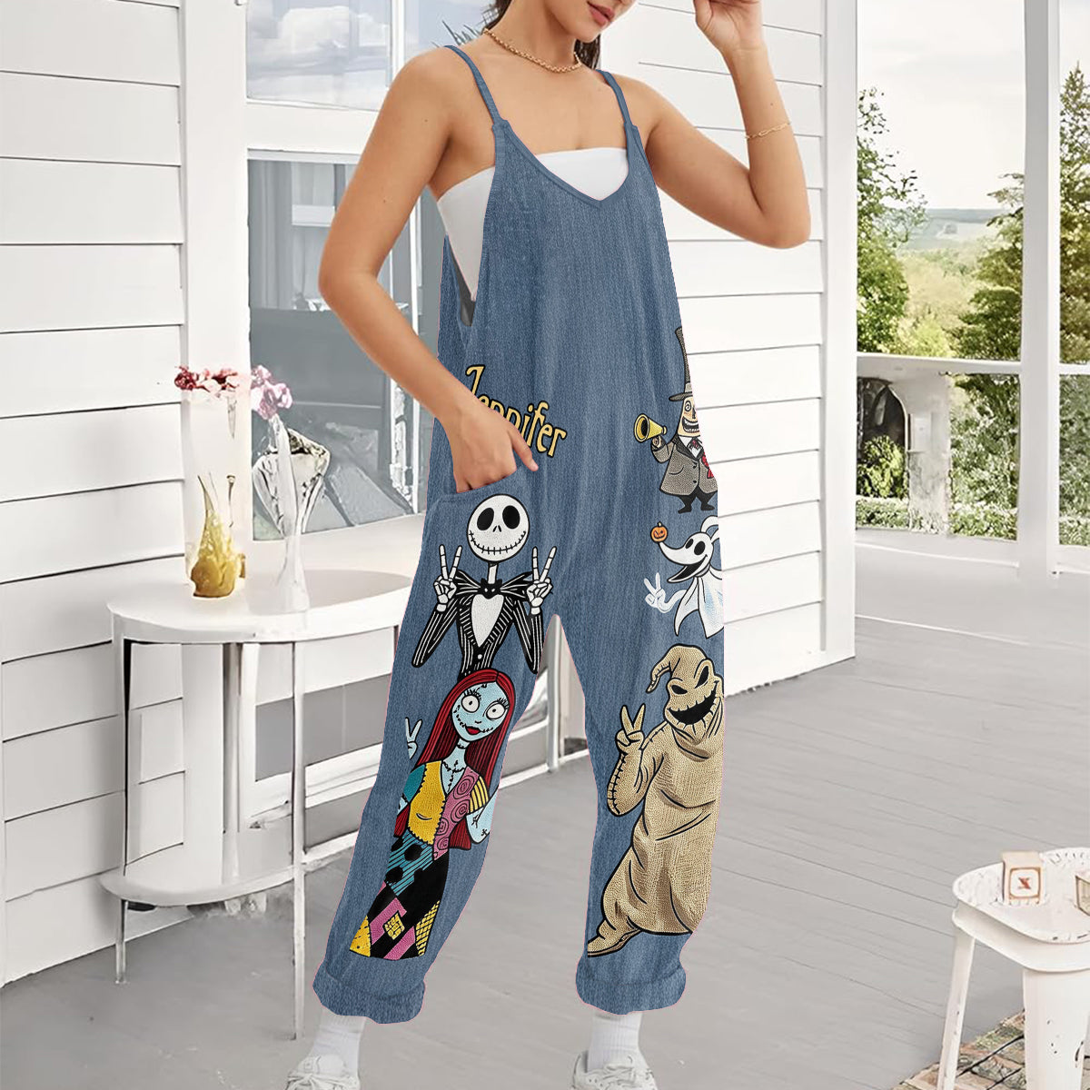 Nightmare Friends - Personalized Nightmare Loose-Fit Overalls/ Rompers