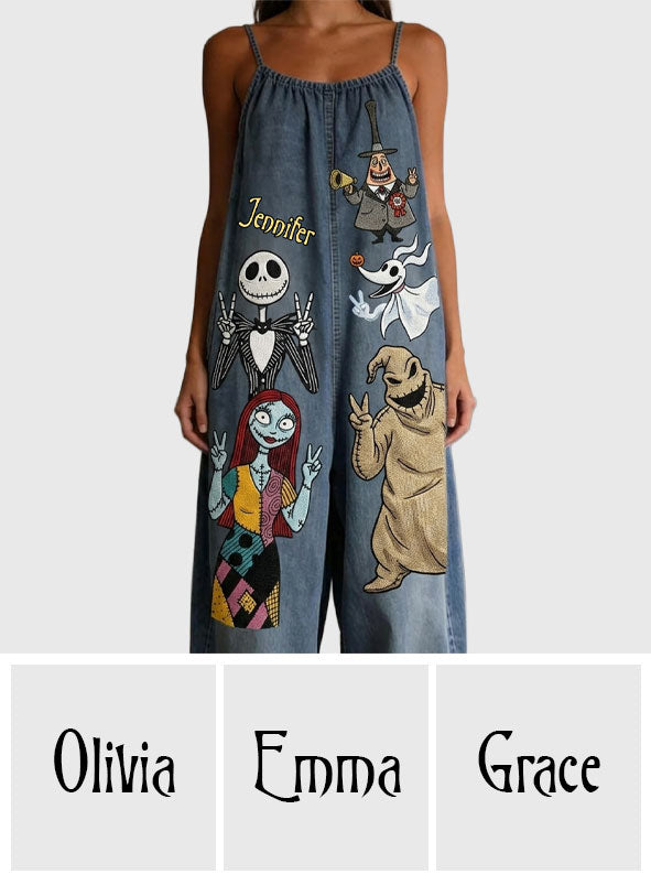 Nightmare Friends - Personalized Nightmare Loose-Fit Overalls/ Rompers
