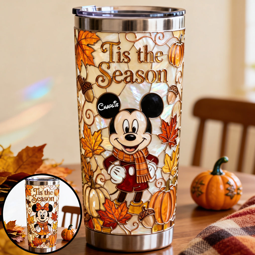 Autumn Cartoon Character - Personalized Mouse Tumbler