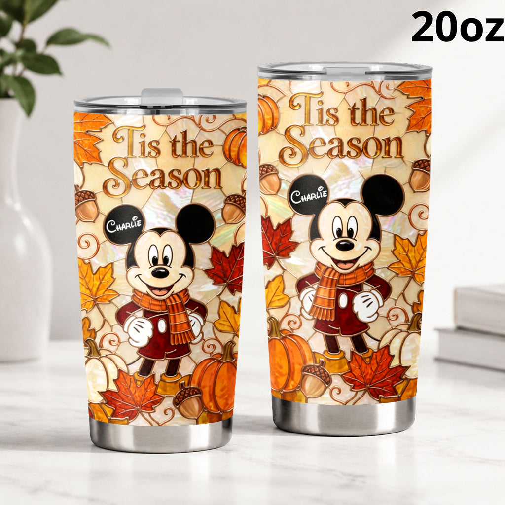 Autumn Cartoon Character - Personalized Mouse Tumbler