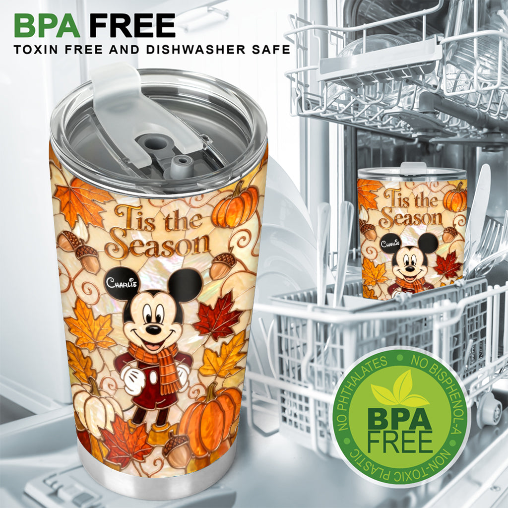 Autumn Cartoon Character - Personalized Mouse Tumbler
