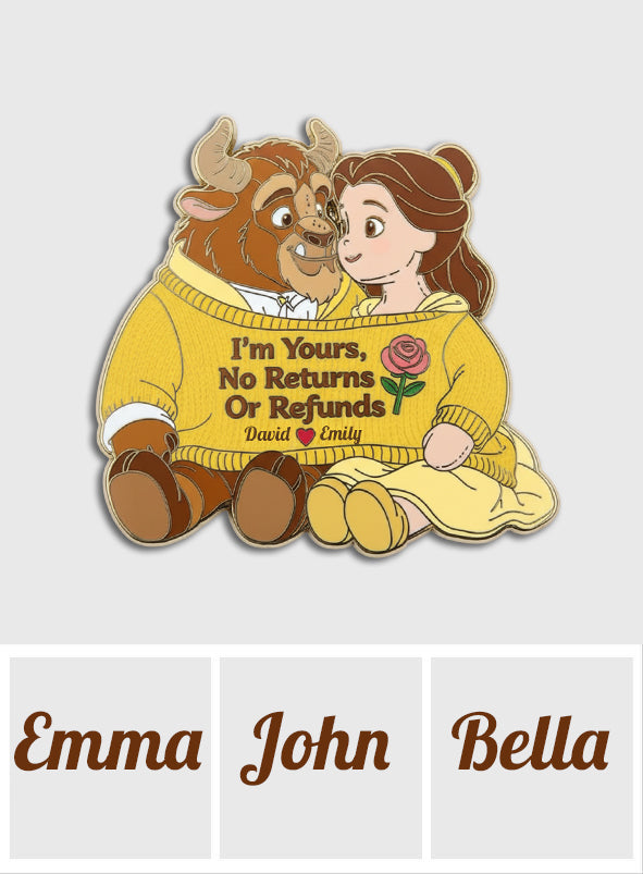 I Am Yours - Personalized Beauty And The Beast Pin