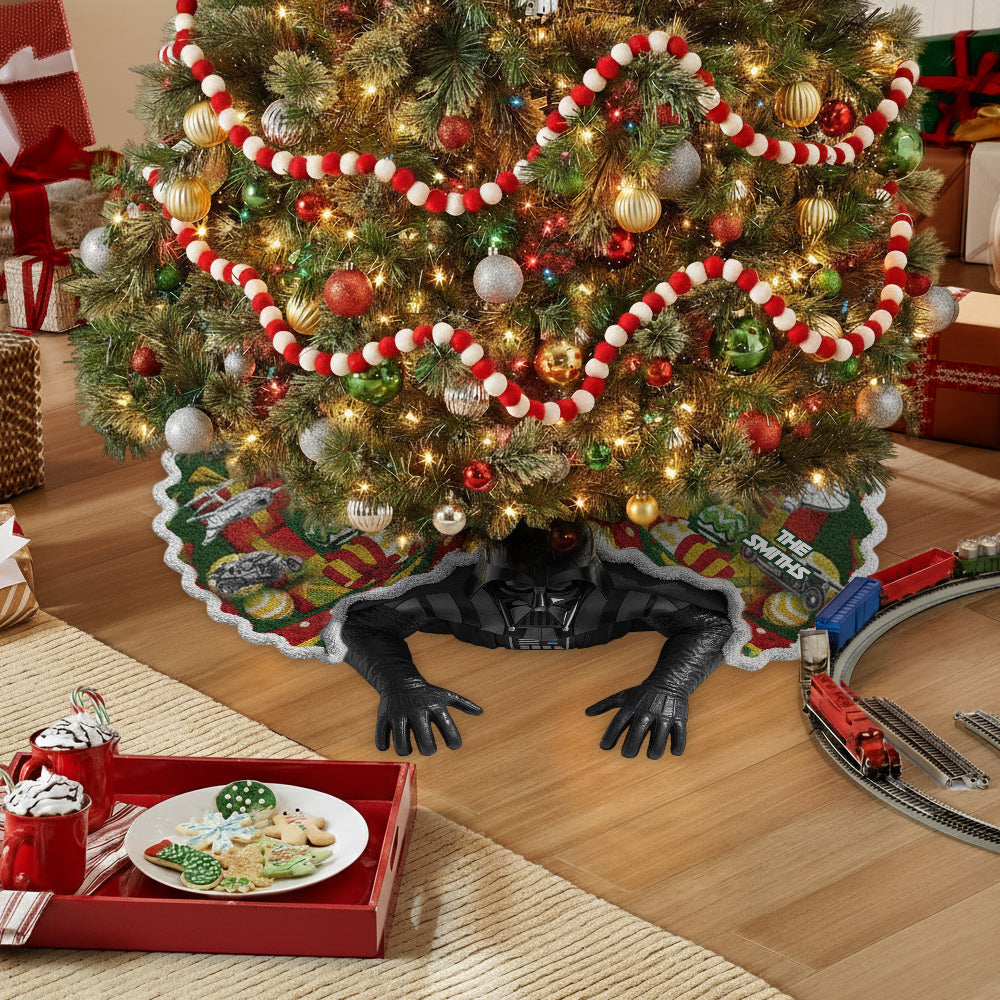 Merry Christmas - Personalized The Force Shaped Tree Skirt