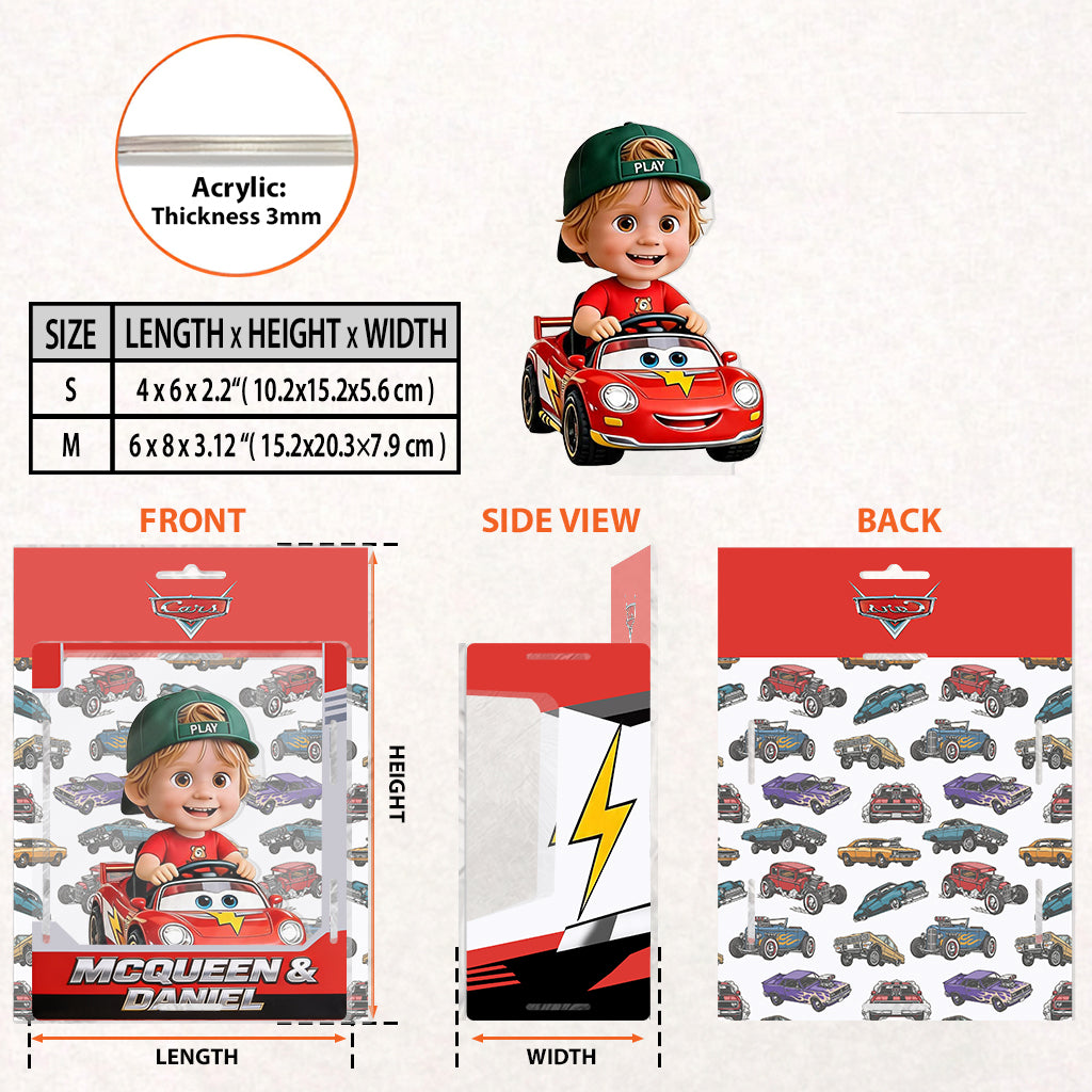 The Little Racer - Personalized Racing Lover Acrylic Display Box