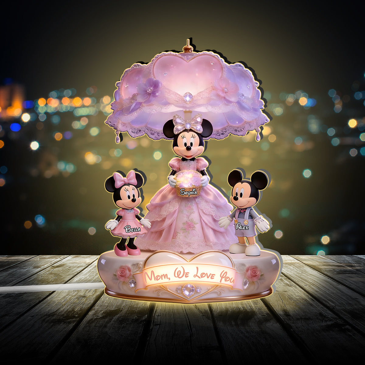 Mouse Mom - Personalized Mouse Acrylic LED Night Light
