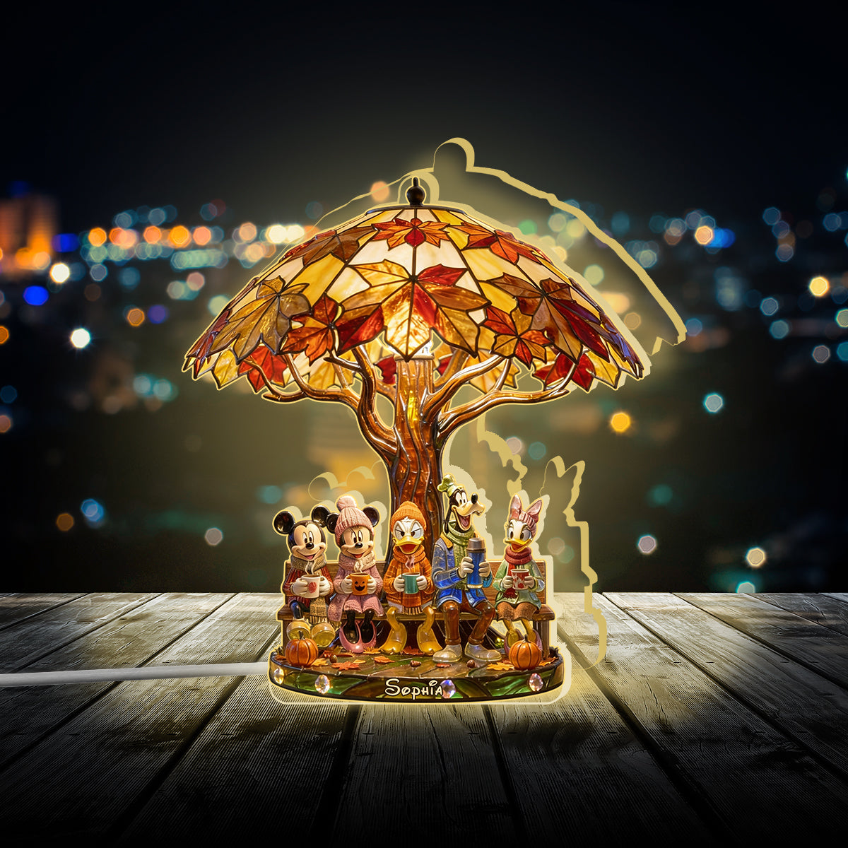 Magical Season - Personalized Mouse Acrylic LED Night Light