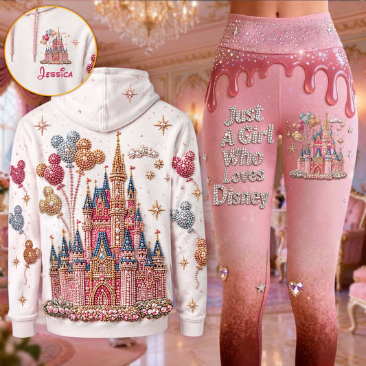 Just A Girl Who Loves Magic - Personalized Mouse Hoodie and Leggings