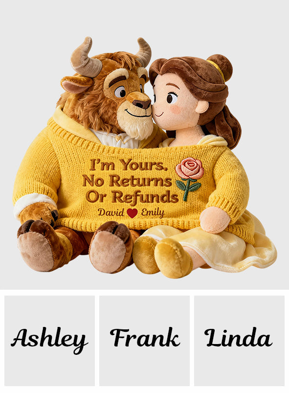 I'm Yours - Personalized Mouse Faux Fur Shaped Pillow
