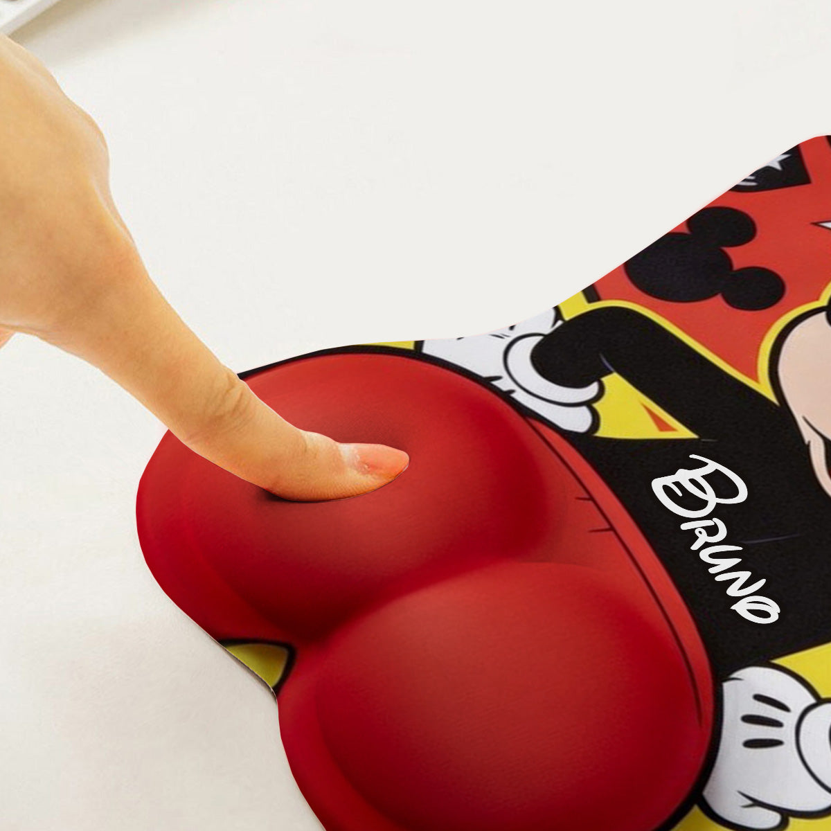 Cartoon Mouse Lover, Funny Gift for Co-workers - Personalized Mouse 3D Mouse Pad