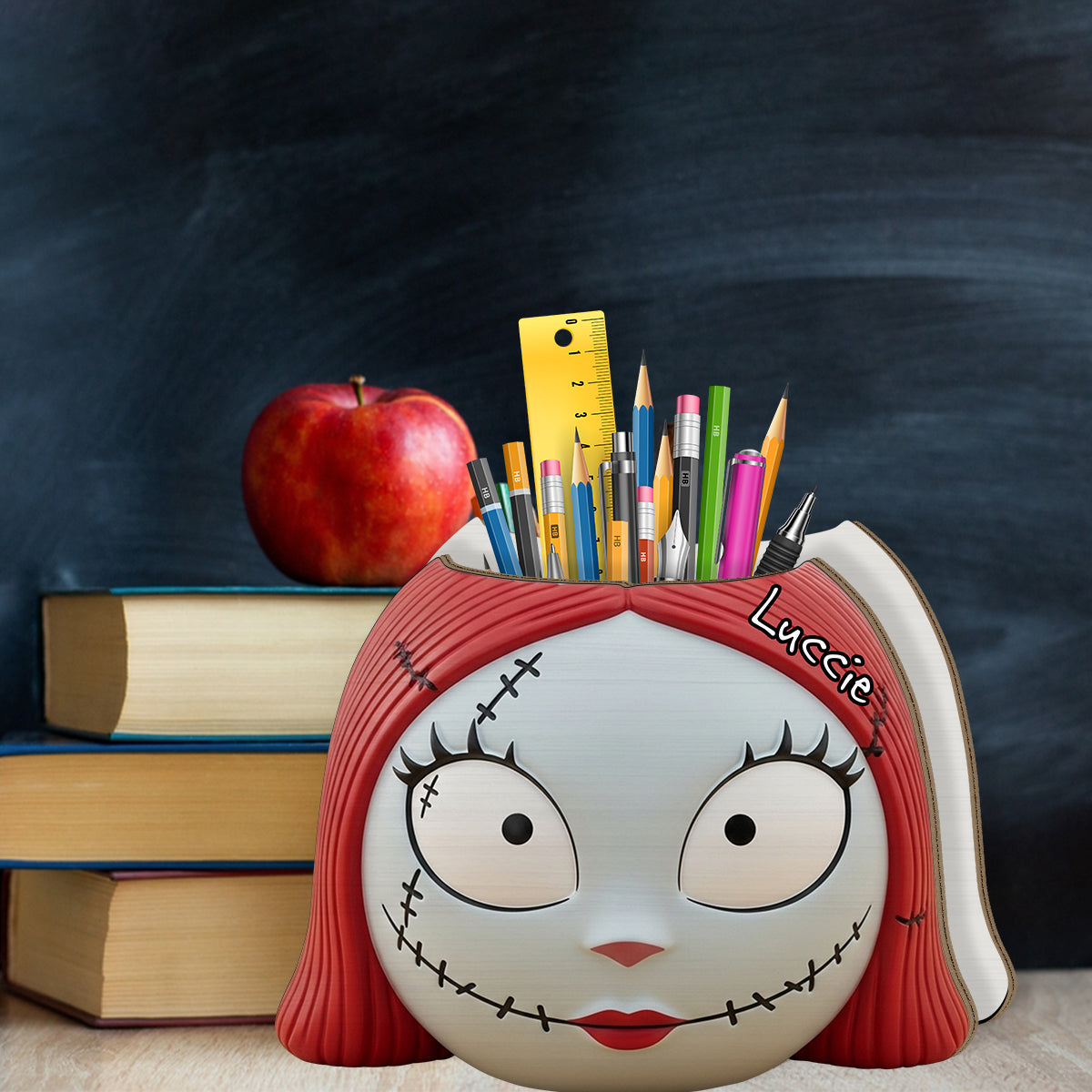 The Nightmare - Personalized Nightmare Wooden Pen Holder