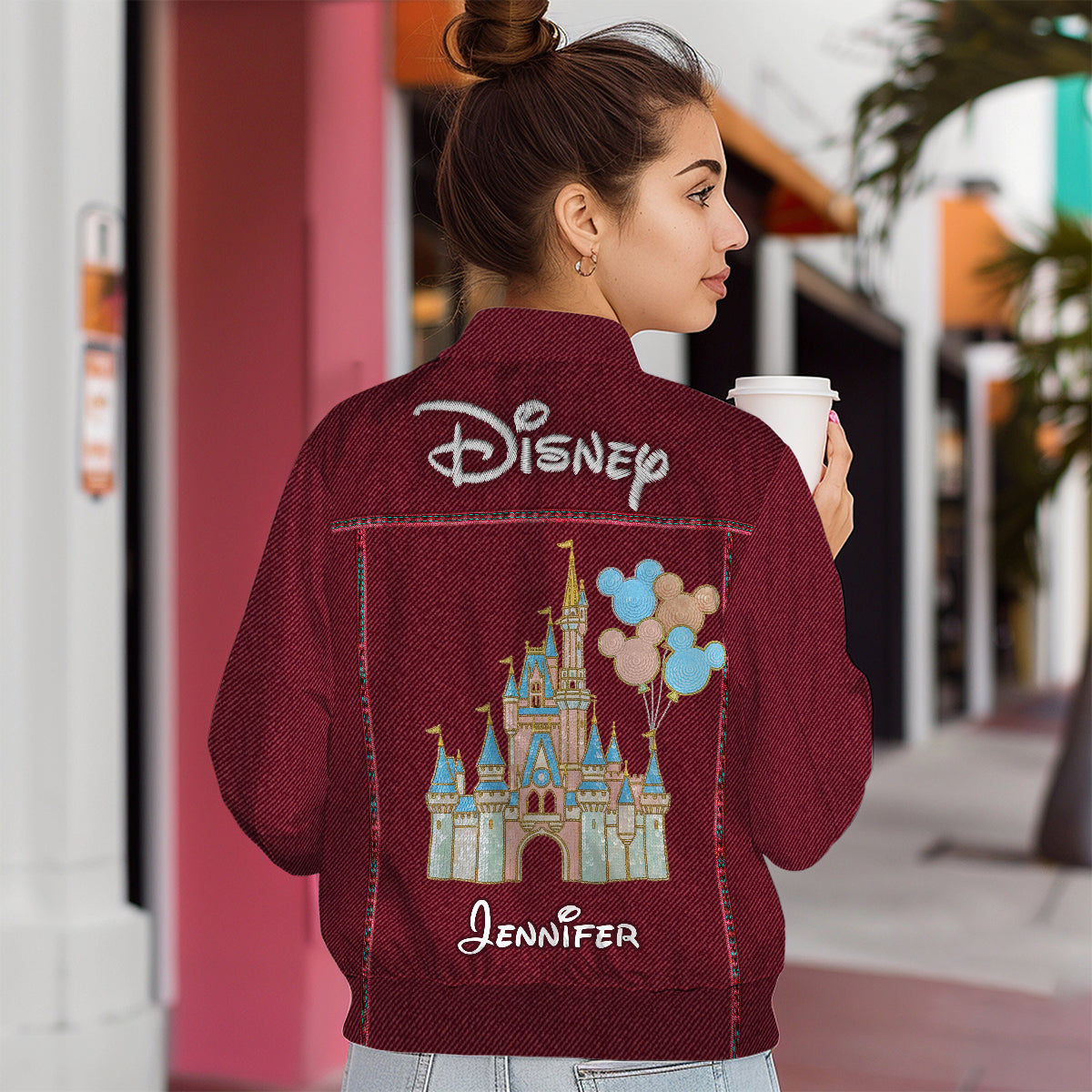 The Magical Castle - Personalized Mouse Bomber Jacket