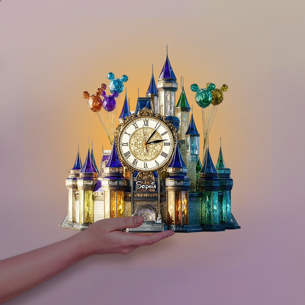 Magical Time - Personalized Mouse LED Light Wall Clock