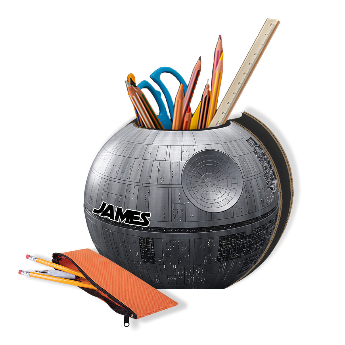Dark Star - Personalized The Force Wooden Pen Holder