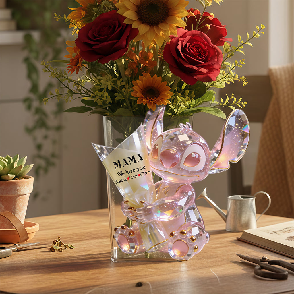 Cute Alien Mom - Personalized Ohana Acrylic Pot