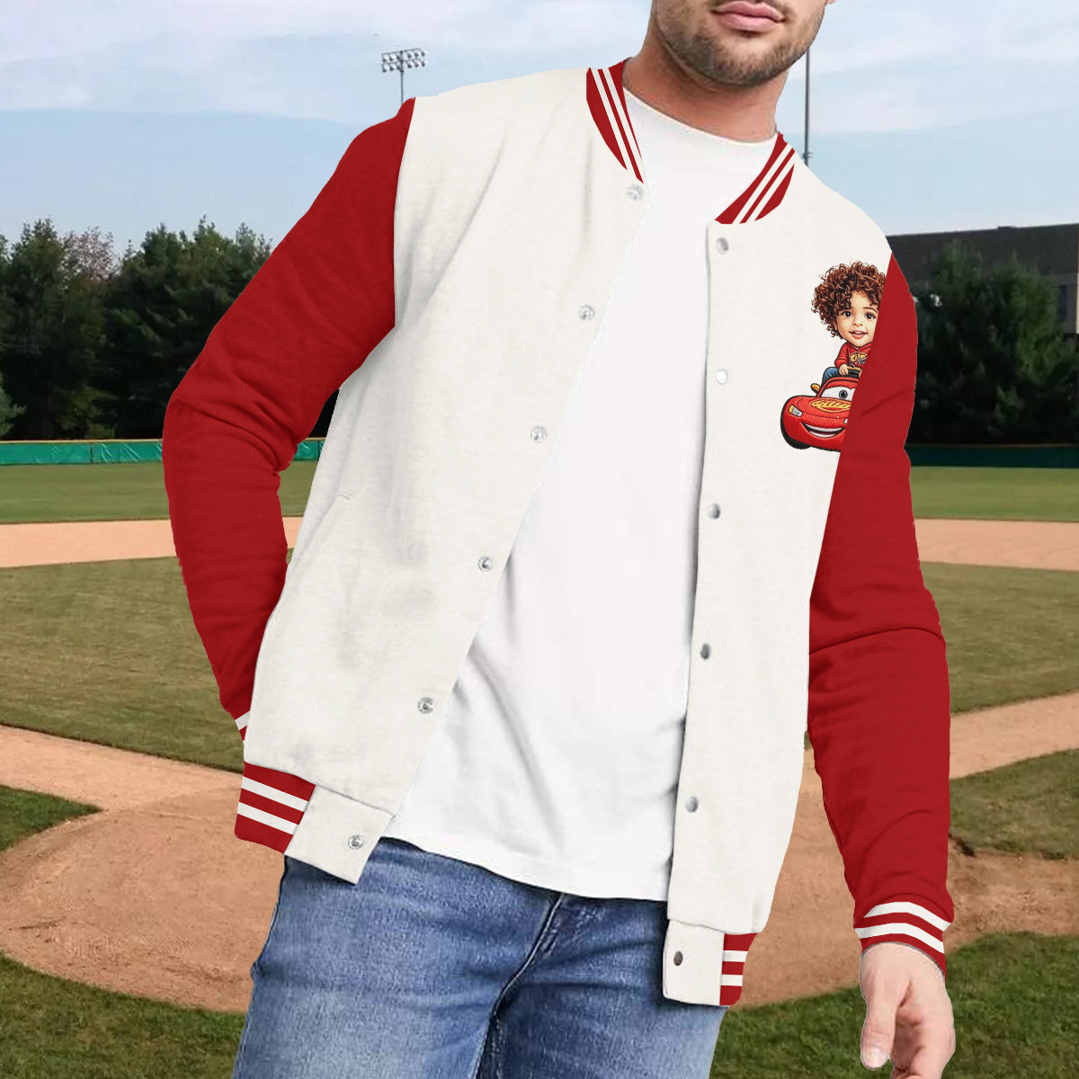 Strong Race - Personalized Racing Lover Varsity Jacket