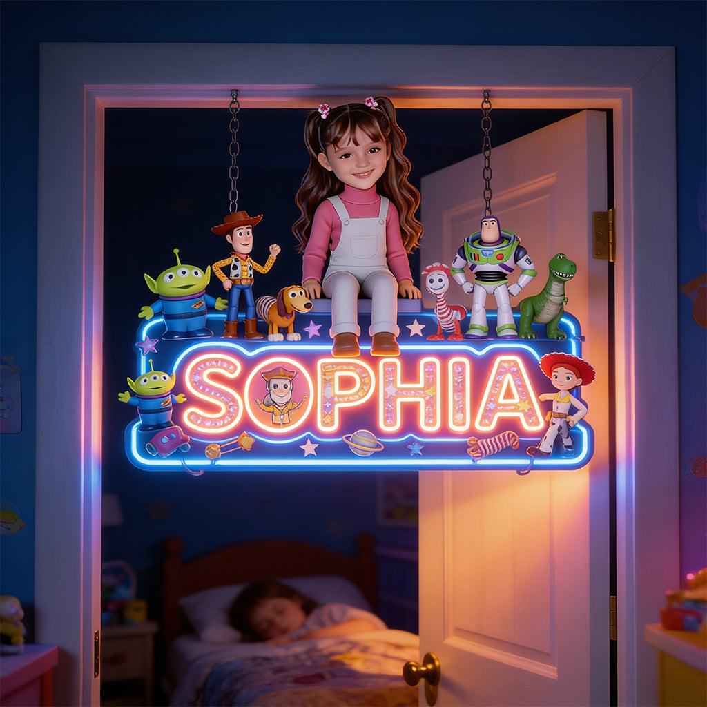 The Story Of Toys - Personalized Movie For Kids LED Light Acrylic Sign